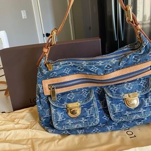Louis Vuitton Baggy Pm Denim Monogram Purse